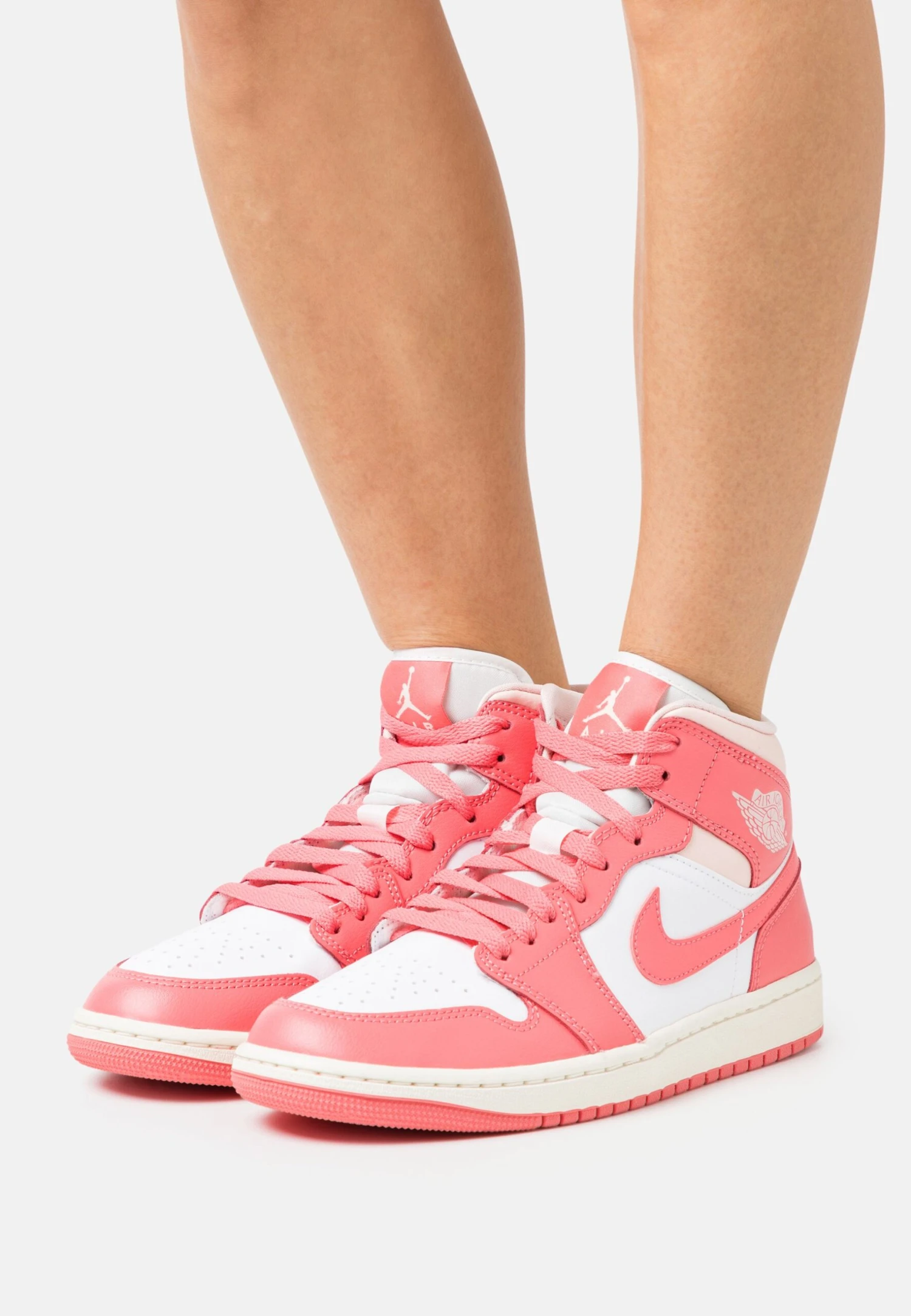 Air Jordan 1 Mid - Sneakers Hoog - White/Sea Coral/Atmosphere/Sail 1 Air Jordan 1 Mid - Sneakers Hoog - White/Sea Coral/Atmosphere/Sail