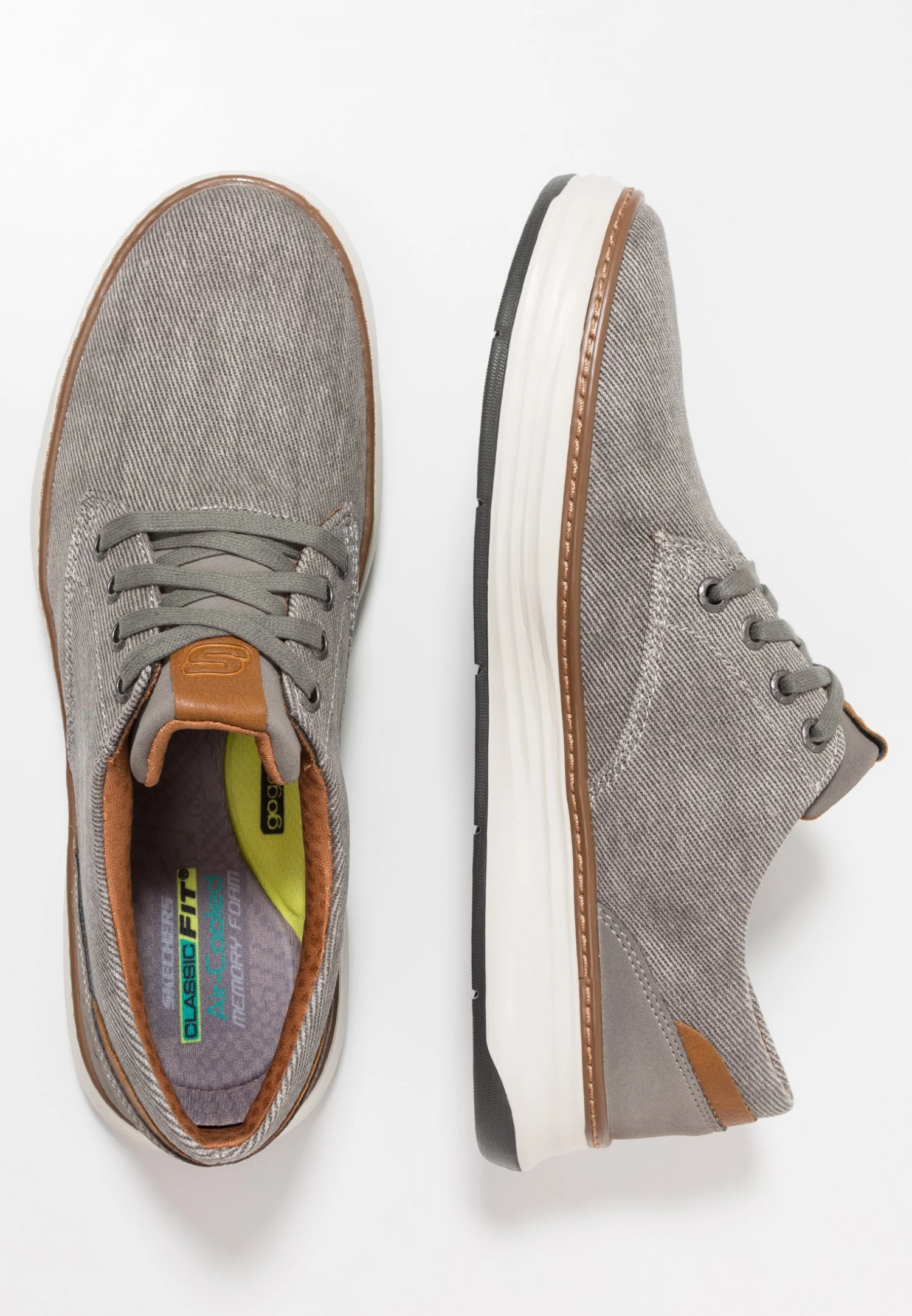 Skechers Moreno - Sneakers Laag - Taupe 2 Skechers Moreno - Sneakers Laag - Taupe - Afbeelding 2