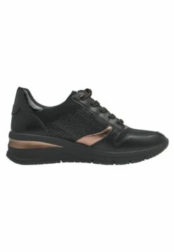 Tamaris Sneakers Laag - Black Copper -SchoenenPlezier 60fb4ab5619644e39a3ccc04a3326f09