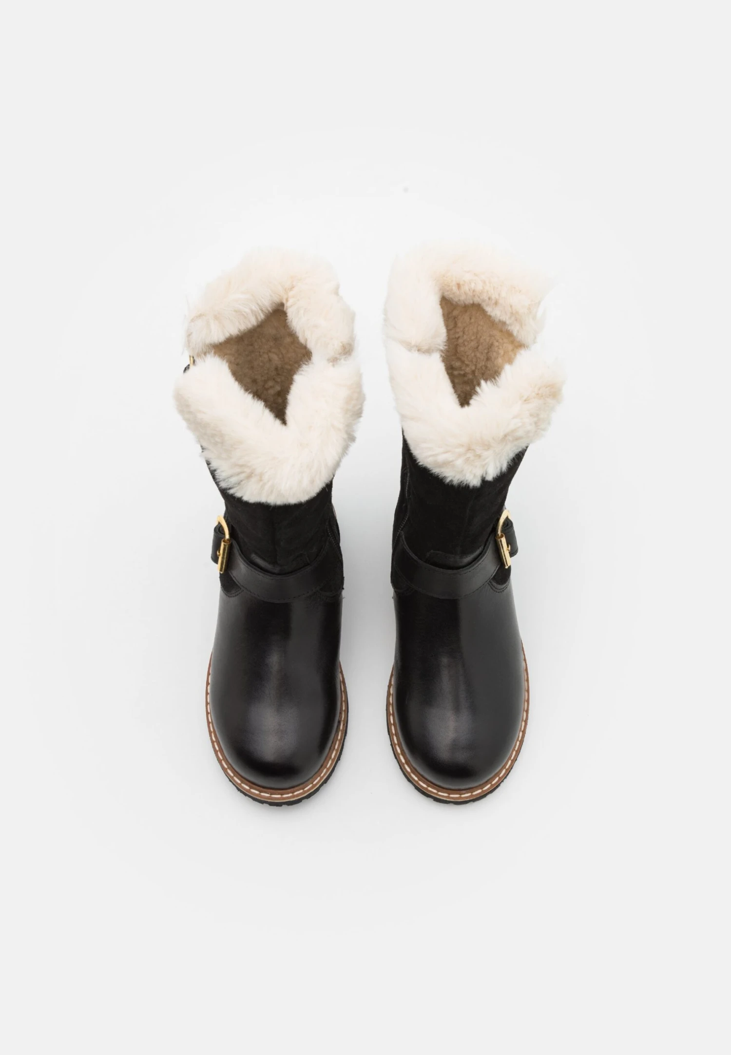 Friboo Leather - Snowboots- Black 4 Friboo Leather - Snowboots- Black - Afbeelding 4
