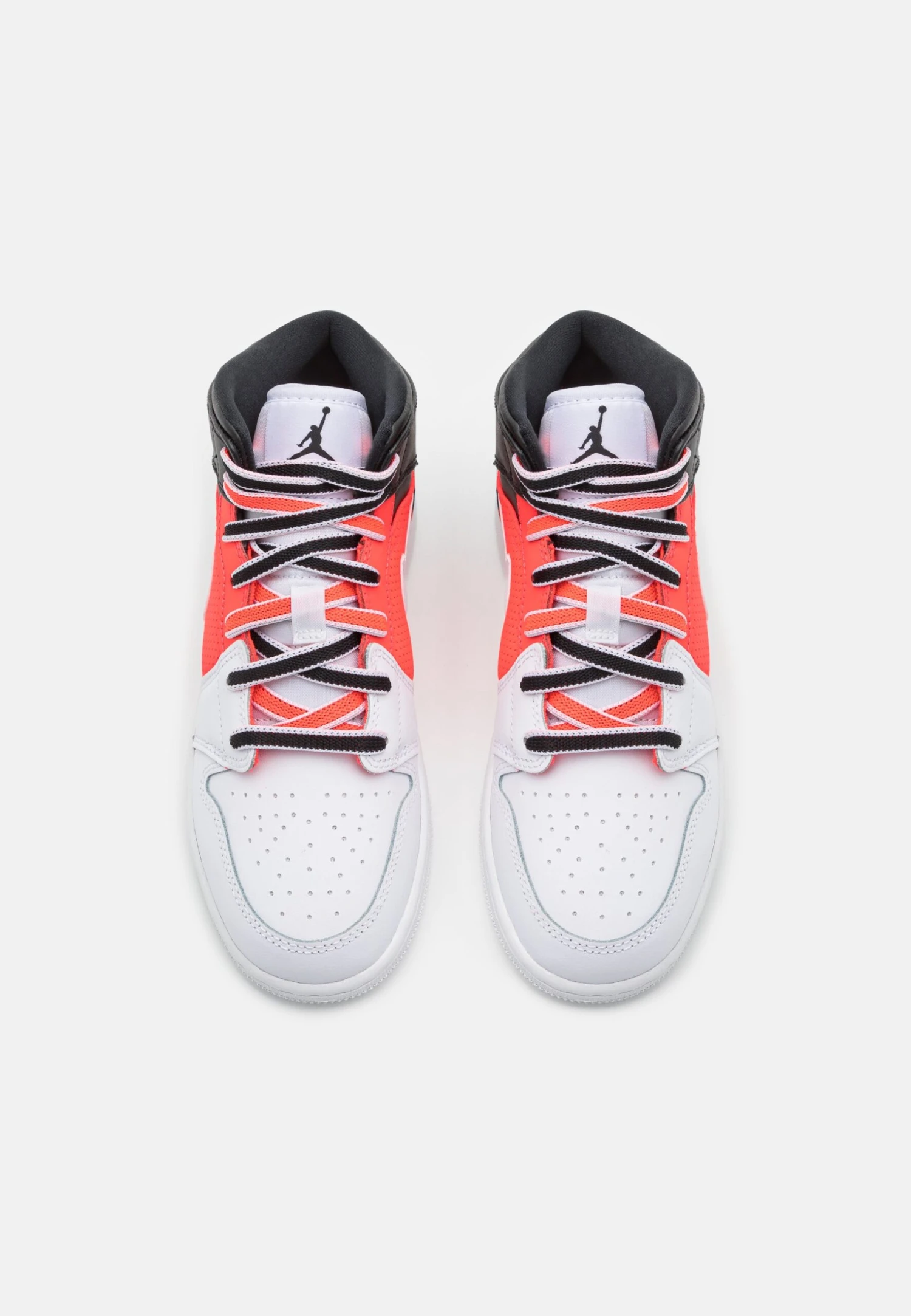 Air Jordan 1 Mid Unisex - Basketbalschoenen - Black/White/Infrared 4 Air Jordan 1 Mid Unisex - Basketbalschoenen - Black/White/Infrared - Afbeelding 4