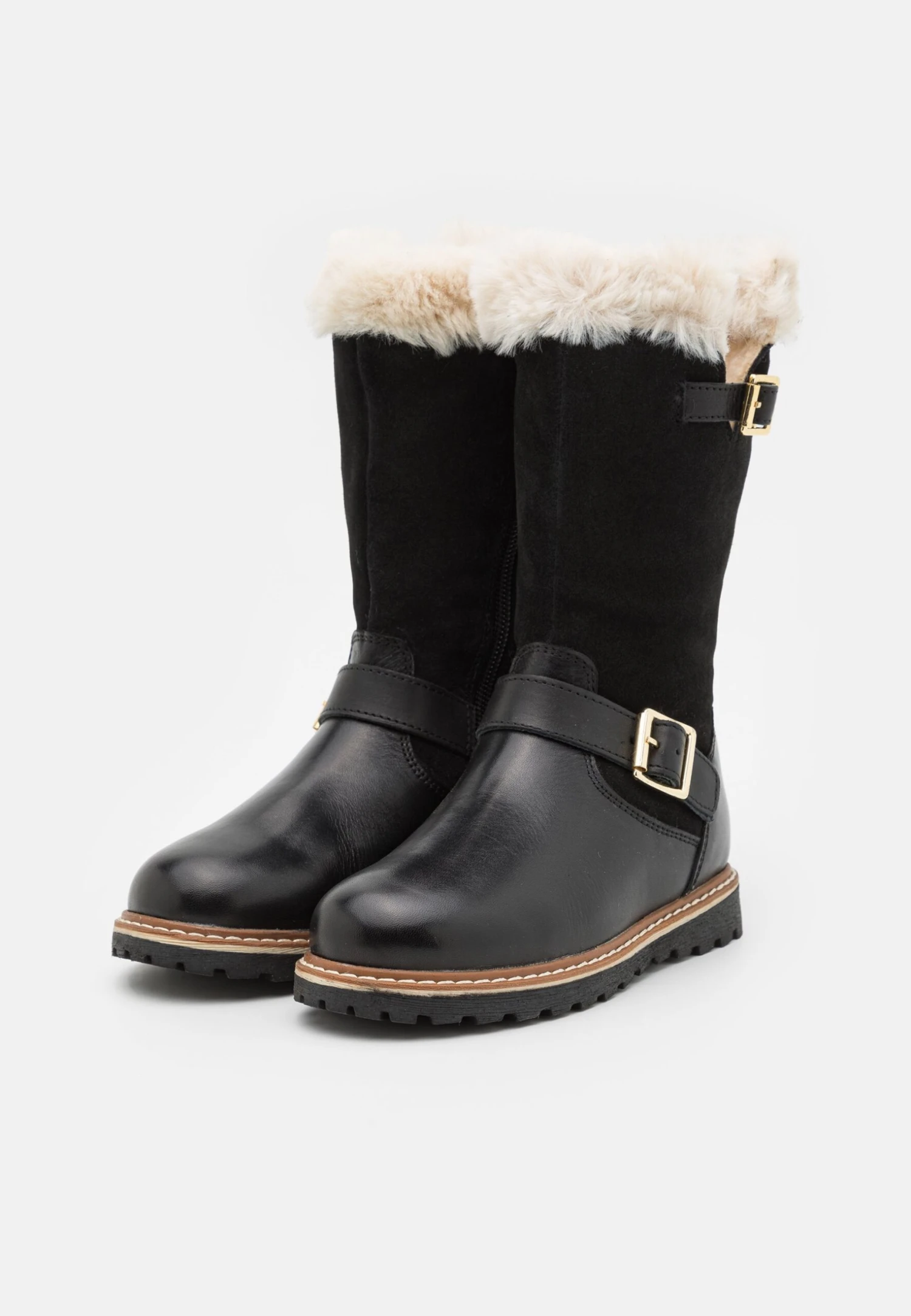 Friboo Leather - Snowboots- Black 2 Friboo Leather - Snowboots- Black - Afbeelding 2